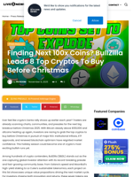 Finding Next 100x Coins? BullZilla Leads 8 Top Cryptos To Buy Before Christmas | Live Bitcoin News