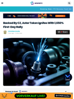 Backed By CZ, Aster Token Ignites With 1,650% First-Day Rally