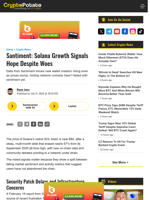 Santiment: Solana Growth Signals Hope Despite Woes