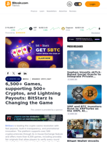 6,500+ Games, supporting 500+ Cryptos, and Lightning Payouts: BitStarz Is Changing the Game – Branded Spotlight Bitcoin News