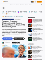 Treasury Proposes Stablecoin AML Rules as Bessent Vows to Protect US Financial System – Crypto News Bitcoin News