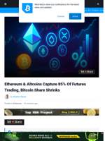 Ethereum & Alts Capture 85% Of Futures, BTC Share Shrinks