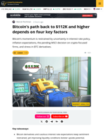 Bitcoin Rally To $112K Depends On Four Catalysts