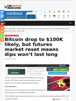 Bitcoin drop to $100K likely, but futures market reset means dips won’t last long - The Crypto News Wire