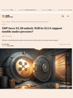 XRP faces $2.2B unlock: Will its $2.14 support tumble under pressure? - AMBCrypto