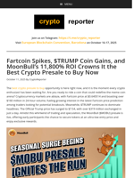 Moonbull as Best Crypto Presale to Buy? Fartcoin, TRUMP News