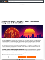 Bitcoin Stays Above $105K as U.S. Banks Rebound and Trump Truce Cools Market Panic - Brave New Coin