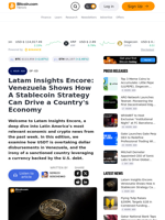Latam Insights Encore: Venezuela Shows How A Stablecoin Strategy Can Drive a Country's Economy – Op-Ed Bitcoin News