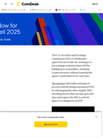 SEC Makes Spot Crypto ETF Listing Process Easier, Approves Grayscale's Large-Cap Crypto Fund