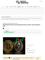 Hyperliquid poised to lead perpetual futures market, says HypeStrat CEO