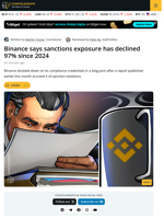 Binance Claims 25% of Staff Work in Compliance Roles