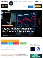 Crypto Market Suffers $1B Liquidations After PPI Report | Live Bitcoin News