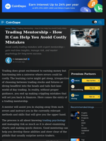 Trading Mentorship – How It Can Help You Avoid Costly Mistakes | CoinGape