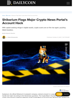 Shibarium Flags Major Crypto News Portal’s Account Hack - DailyCoin