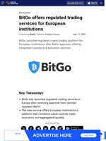 BitGo offers regulated trading services for European institutions