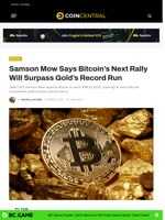 Samson Mow Says Bitcoin's Next Rally Will Surpass Gold's Record Run - CoinCentral