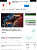 Bitcoin Nears $94K as Short-Term Traders Re-enter, Profitability Surges to 87% - NullTX