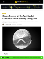Ripple Escrow Myths Fuel Market Confusion: What’s Really Going On? - CoinCentral