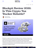 Blockpit Review 2026: Is This Crypto Tax Tracker Reliable?