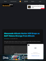 Glassnode Altcoin Vector #39 Drops as DeFi Tokens Diverge From Bitcoin - Blockchain.News