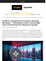 $19B in Liquidations Create a Buying Window — Mandala Chain’s Sovereign Tech Positioned for Massive Upside