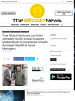 True Global Ventures' portfolio company GCEX Group Acquires Global Block to Accelerate Growth Amongst Wealth & Asset Managers