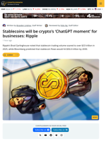 Stablecoins Will Be Crypto’s 