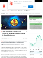 Tron Surpasses $75B in USDT Supply as Network Solidifies Its Role in Global Settlement - NullTX