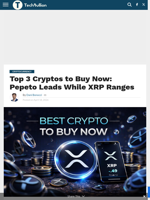 Top 3 Cryptos to Buy Now: Pepeto Leads While XRP Ranges - TechBullion