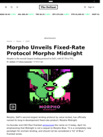 Morpho Unveils Fixed-Rate Protocol Morpho Midnight - 