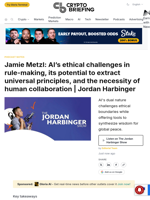Jamie Metzl: AI's ethical challenges in rule-making, its potential to extract universal principles, and the necessity of human collaboration | Jordan Harbinger