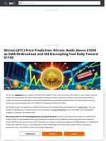 Bitcoin (BTC) Price Prediction: Bitcoin Holds Above $105K as EMA-50 Breakout and M2 Decoupling Fuel Rally Toward $115K - Brave New Coin