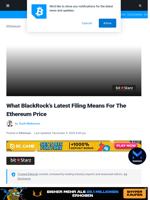 What BlackRock’s Latest Filing Means For The Ethereum Price | Bitcoinist.com