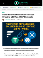 Flare Rolls Out Omnichain Solution Bridging USDT and XRP Networks