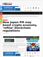 New Japan PM may boost crypto economy, ‘refine’ blockchain regulations - The Crypto News Wire