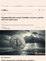 Mapping Bitcoin’s setup: Volatility, reserves, and the clues for what’s next - AMBCrypto