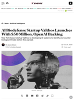 AI Biodefense Startup Valthos Launches With $30 Million, OpenAI Backing - Decrypt