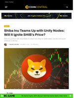 Shiba Inu Teams Up with Unity Nodes: Will It Ignite SHIB’s Price? - CoinCentral