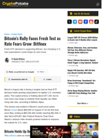 Bitcoin’s Rally Faces Fresh Test as Rate Fears Grow: Bitfinex