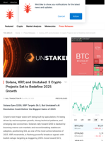 Solana, XRP, and Unstaked: 3 Crypto Projects Set to Redefine 2025 Growth - NullTX
