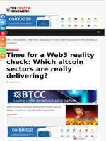 Time for a Web3 reality check: Which altcoin sectors are really delivering? - The Crypto News Wire