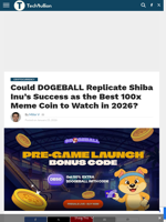 Could DOGEBALL Be the Best 100x Meme Coin for 2026? - TechBullion