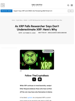 As XRP Falls Researcher Says Don’t Underestimate XRP: Here’s Why