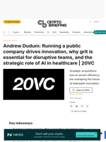 Andrew Dudum: Running a public company drives innovation, why grit is essential for disruptive teams, and the strategic role of AI in healthcare | 20VC