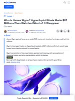 How James Wynn Made $87 Million on Hyperliquid—Then Lost It