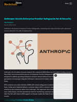 Anthropic Unveils Enterprise Frontier Safeguards for AI Security - Blockchain.News
