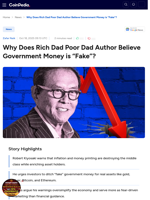 Why Does Rich Dad Poor Dad Author Believe Government Money is “Fake”?