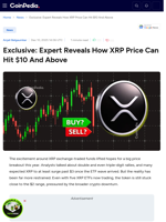 Exclusive: Expert Reveals How XRP Price Can Hit $10 And Above