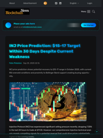 INJ Price Prediction: $15-17 Target Within 30 Days Despite Current Weakness - Blockchain.News