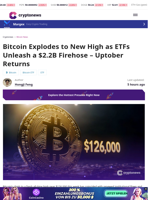 Bitcoin Hits New High as ETFs Unleash $2.2B in Uptober